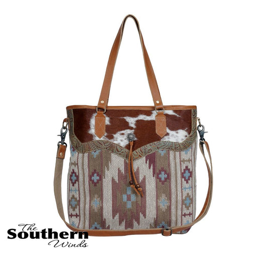 Myra Bag womens Star Denim Upcycled Canvas Cotton & Leather Shoulder Bag  S-1627: Handbags