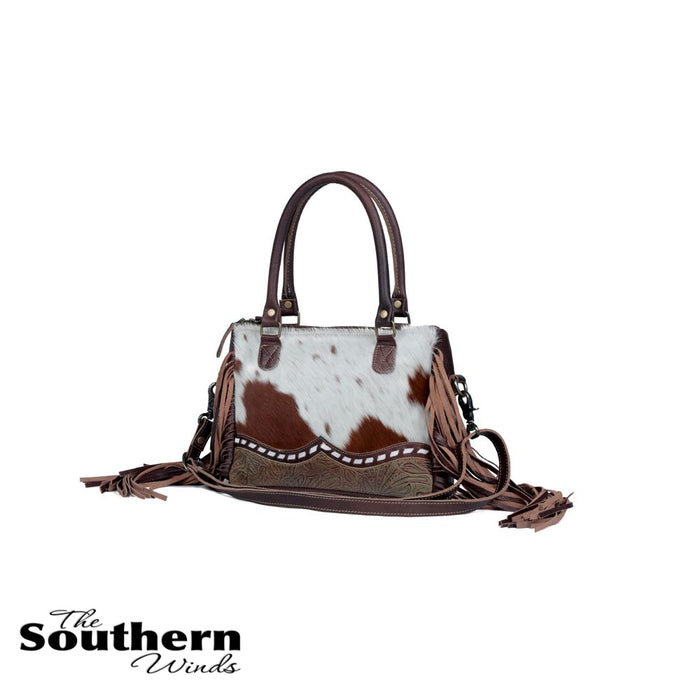 Upcycled LV Cowhide Leather Fringe (Concealed Carry) Crossbody