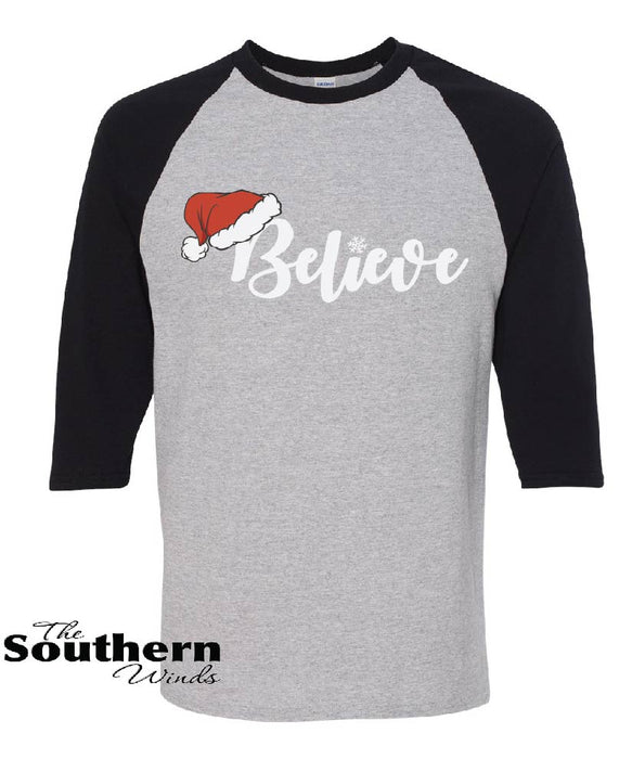 Nice Santa Hat Nike Believe Christmas Sweatshirt - Guineashirt Premium ™ LLC